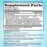 Supplement Facts panel showing PB8 Probiotic with 14 Billion CFU.