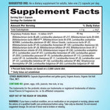 Supplement Facts panel displaying details for PB8 Immune Probiotic 60 Capsules.