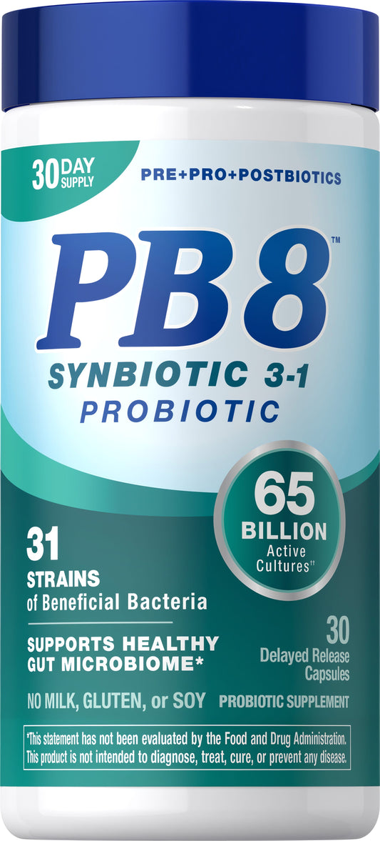 PB8™ Probiotic Supplement 65 Billion, 30 Capsules